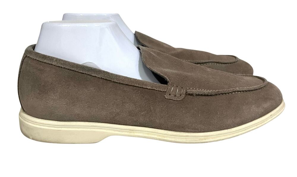 To Boot New York Adam Derrick Suede Loafer Sneakers Mens 10.5 Italy Slip On